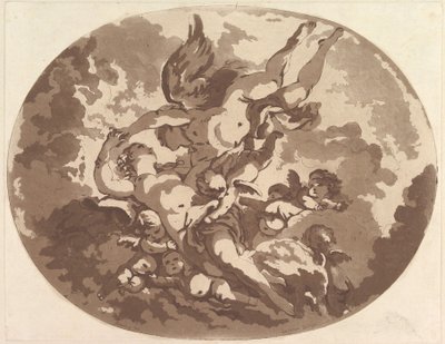 ヴィーナスとキューピッド、1766。 作： Jean Claude Richard Saint Non