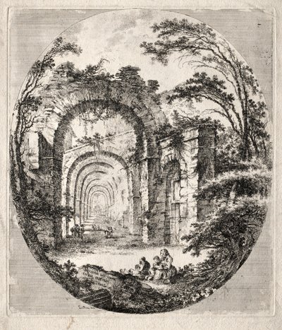 古代遺跡 作： Jean Claude Richard de Saint Non