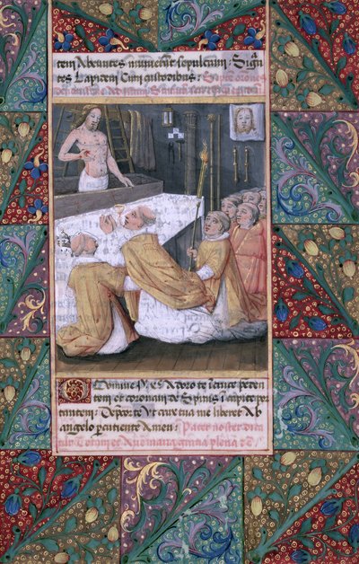 ラットさんQvI126 f.112「ルイドルレアンの時間の書」からの聖体、1469 作： Jean Colombe