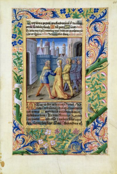 ラットさんQvI126 f.45ジュディス、ルイスドルレアンの時間の帳、1490年、アッシリア人に押収 作： Jean Colombe