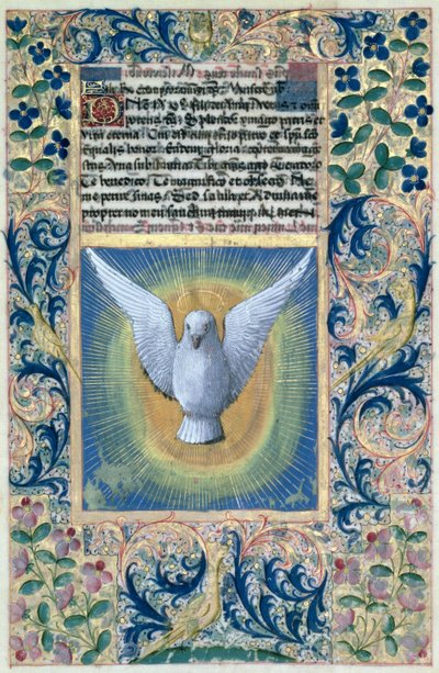 ラットさんQvI126 f.90「ルイドルレアンの時間の書」からの聖霊、1469 作： Jean Colombe