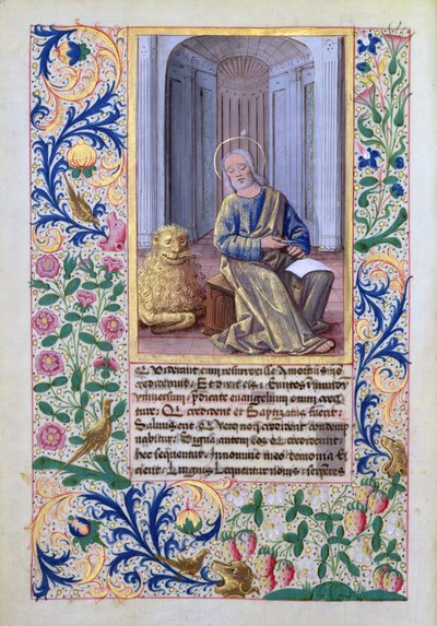 ラットさんQvI126 f.98vセントマーク、ルイドルレアンの時間の帳から、1469 作： Jean Colombe