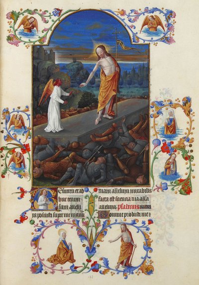 Très Riches Heures du Duc de Berry Folio 182, verso - The Resurrection of Jesus Christ 作： Jean Colombe
