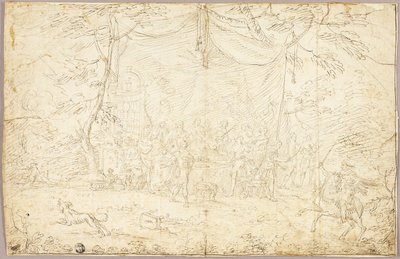 文学の主題宴会シーン 作： Jean Cotelle the younger