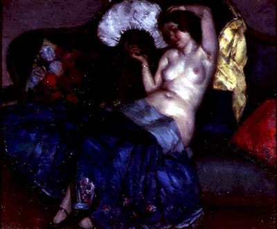 Nude on a Sofa 作： Jean Czenz
