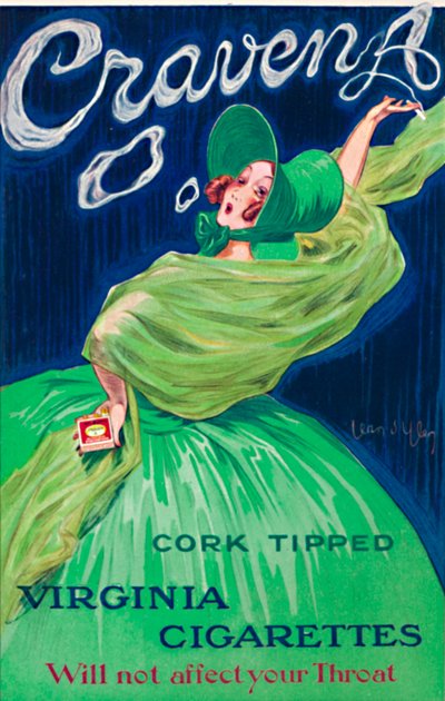 「Craven A - 英語のポスター」、c1926 作： Jean D