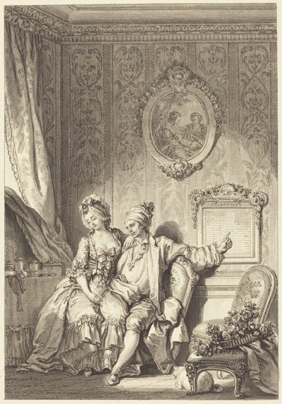 カレンダー・デ・ヴィイヤール 作： Jean Dambrun after Jean Honoré Fragonard