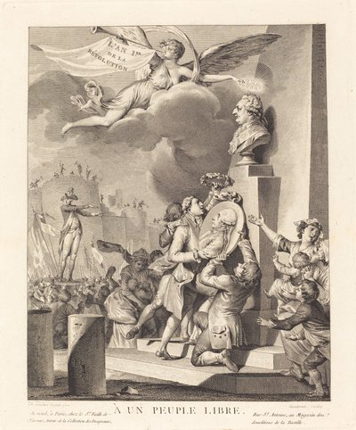 自由な人へ 作： Jean Dambrun after Jean Michel Moreau