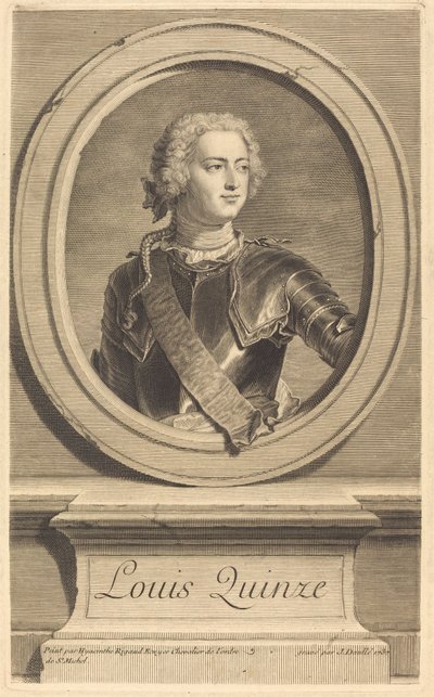 ルイ15世 作： Jean Daullé after Hyacinthe Rigaud