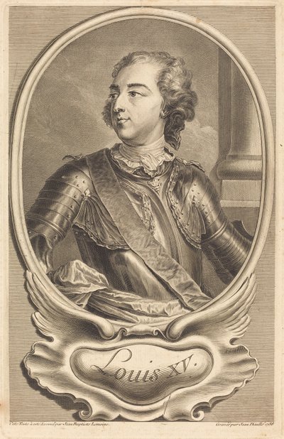 ルイ15世 作： Jean Daullé after Jean Baptiste Lemoyne II