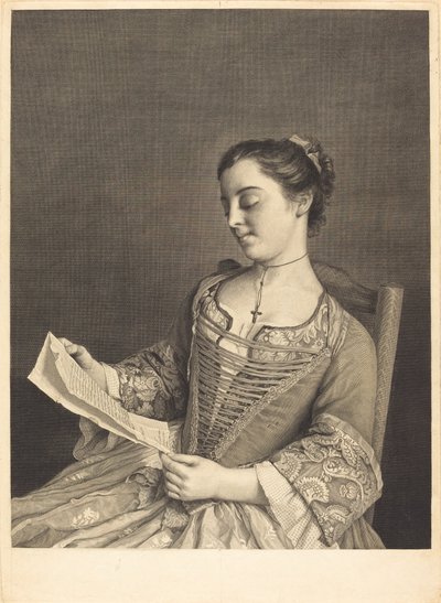 ラヴェルニュさん 作： Jean Daullé and Simon Francois Ravenet I after Jean Étienne Liotard