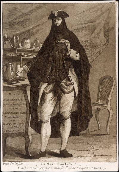 Divers Portraits』（1775年）のタイトルページ。1775年 エッチング 作： Jean David Genois