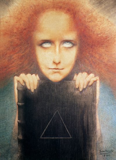 スチュアート・メリル夫人の肖像 作： Jean Delville