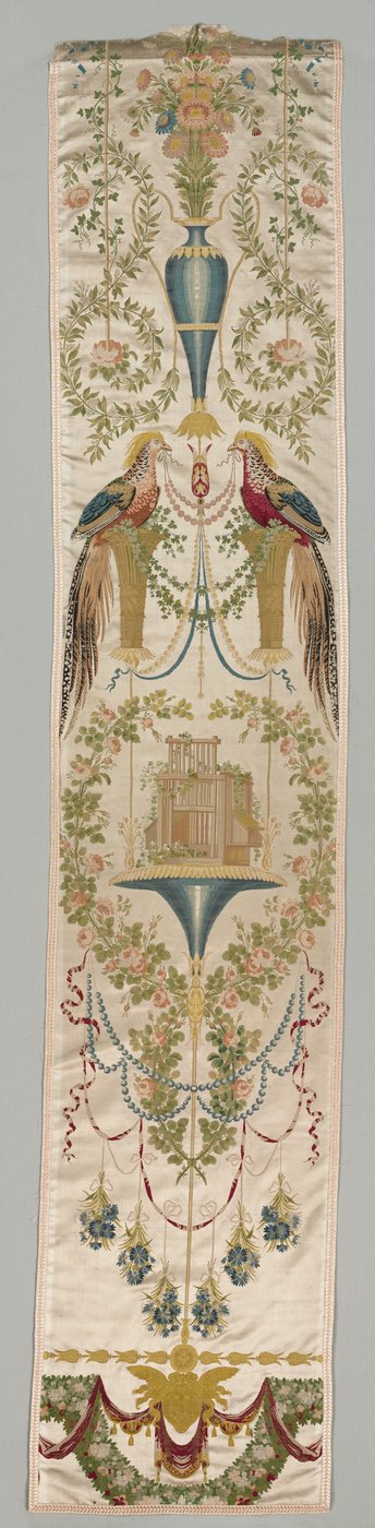 1799年以降のウォールカバーリング、バチカンVerduresシリーズのキジ。 作： Jean Démosthène Dugourc
