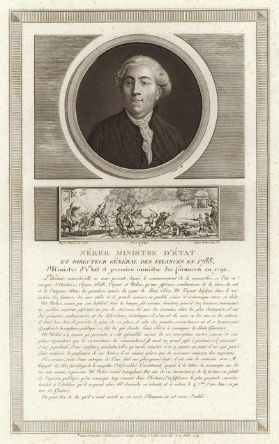 ジャック・ネッカーの肖像 作： Jean Duplessi Bertaux