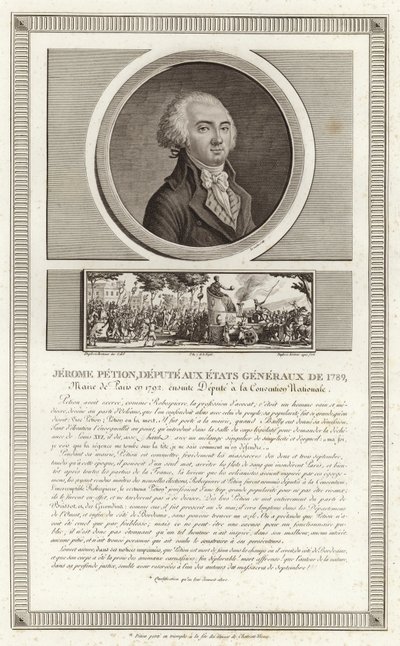 ジェローム・ペティオン・ド・ヴィルヌーヴの肖像 作： Jean Duplessi Bertaux