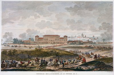 イタリア、ラ・フィーバリットの戦い、25ニヴォース、年1797年1月5日 作： Jean Duplessis Bertaux