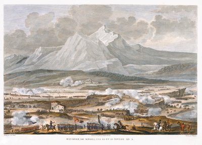 「リヴォリの戦い、25 および 26 Nivose、5 年目」1797 年 1 月 作： Jean Duplessis Bertaux