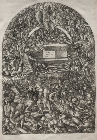 黙示録：星は落ち、地獄は開ける、1546-1556。 作： Jean Duvet