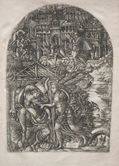黙示録：天使はセントジョンに新しいエルサレムを表示、1546-1556。 作： Jean Duvet