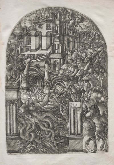 黙示録：バビロンの陥落、1546-1556年。 作： Jean Duvet