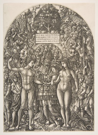 アダムとイブの結婚、黙示録、ca。 1540-55。 作： Jean Duvet
