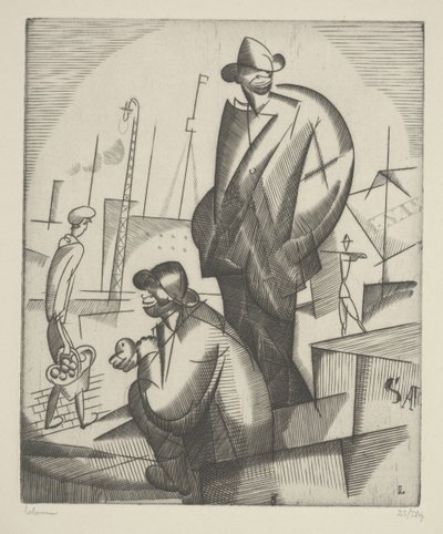 Black Dockers 作： Jean Emile Laboureur
