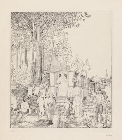 ラ・ハルト・デ・ボヘミアン 作： Jean Emile Laboureur