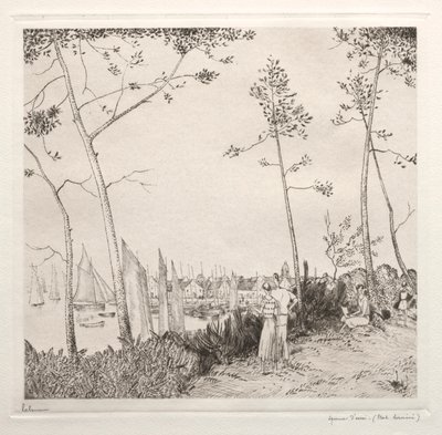 港のプロムナード 作： Jean Emile Laboureur