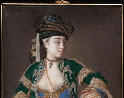 ローラ・タルシ、「ギリシャの女性」、1745-1749 作： Jean Étienne Liotard