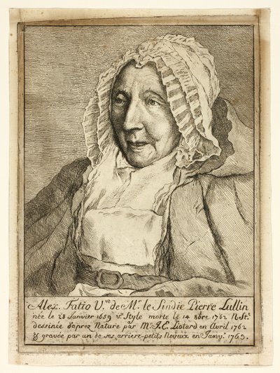 ピエール・リュラン・ファティオ夫人 作： Jean Étienne Liotard
