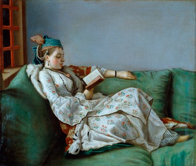 1753年、トルコの衣装を着たフランスのマリアアデレード 作： Jean Étienne Liotard