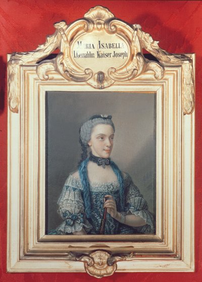 パルマのマリアイザベラ、ジョセフ2世の最初の妻、神聖ローマ皇帝（1741-90）1762 作： Jean Étienne Liotard