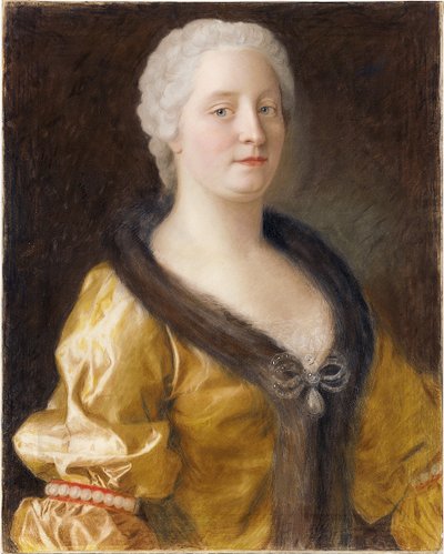 オーストリアのマリアテレジア皇后の肖像 作： Jean Étienne Liotard