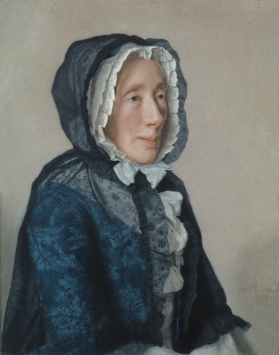 マダム・トロンチンの肖像、1758 作： Jean Étienne Liotard