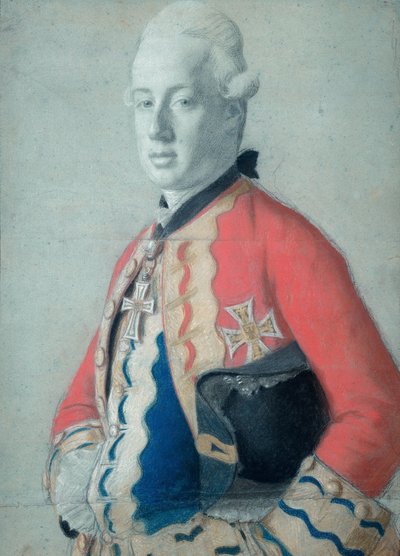 オーストリア大公マクシミリアン フランツ (1756-1801)、後に大司教、ケルン選帝侯、ミュンスター司教の肖像 作： Jean Étienne Liotard
