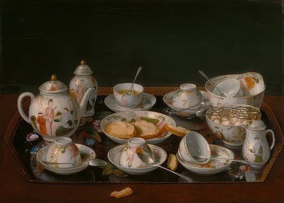 静物：お茶サービス。 1781-83年頃 作： Jean Étienne Liotard