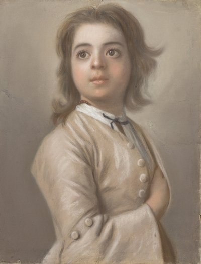 男の子半身の習作 作： Jean Étienne Liotard