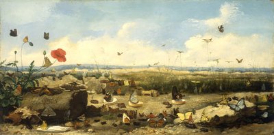 蝶のレース、1872 作： Jean Eugene Doneaud