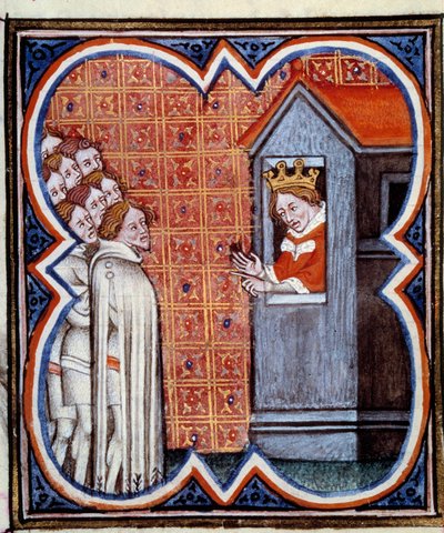 チャールズ2世はナバラの邪悪な王 作： Jean Fouquet
