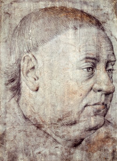 ジャン・フーケによるシャルル7世宰相ギヨーム・ジュヴネル・デ・ウルサンの肖像画（1415年頃-1481年頃） 作： Jean Fouquet