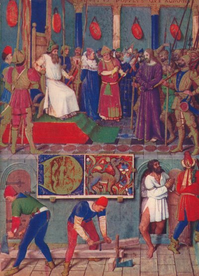ポンティウスピラトの前のイエス、c1455、1939 作： Jean Fouquet