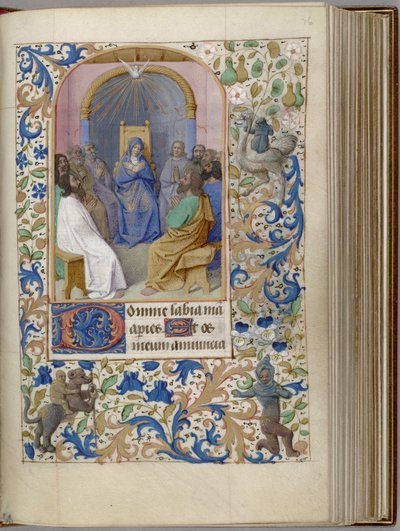 ペンテコステ書、1450-1499 作： Jean Fouquet