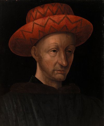 シャルル7世の肖像 作： Jean Fouquet