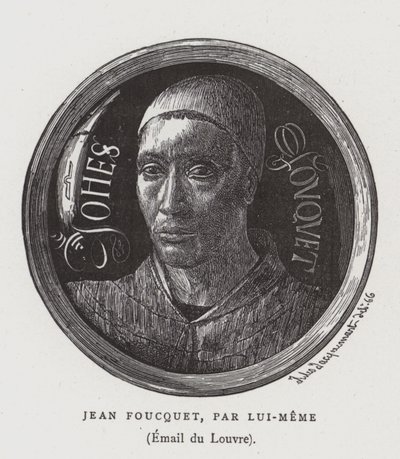 15世紀フランスの画家ジャンフーケの自画像 作： Jean Fouquet