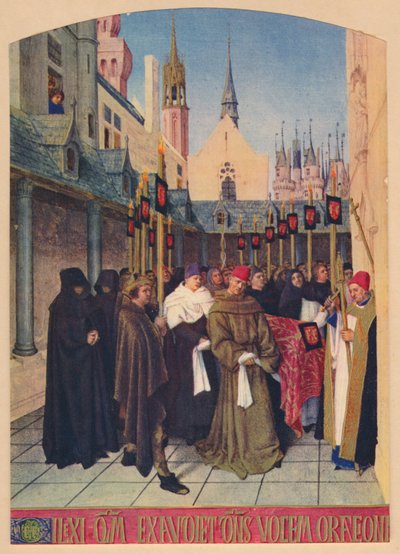エティエンヌシュバリエの埋葬、c1455、1939 作： Jean Fouquet