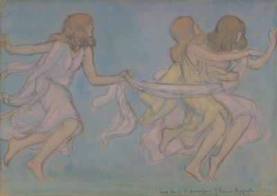 Children at Play」（1915年）。 作： Jean Francis Auburtin