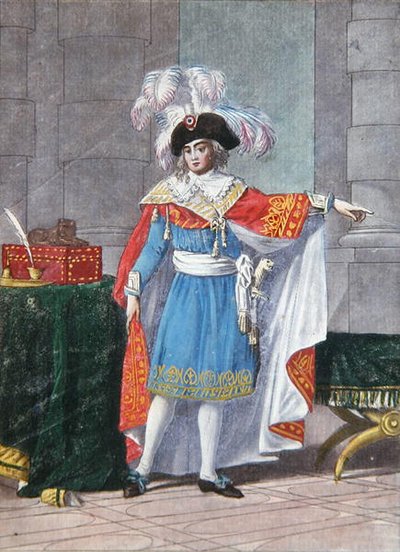 正装したディレクトワール時代（1795～99年）の行政長官5人のうちの1人（カラー図版） 作： Jean Francois (after) Garneray
