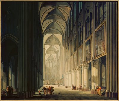 ノートルダム1789の内部ビュー 作： Jean Francois Depelchin