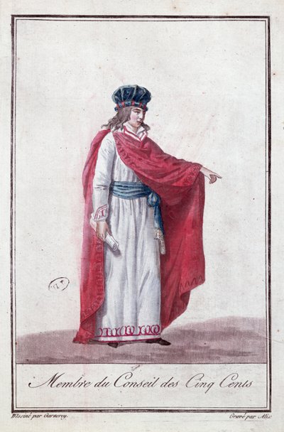 1795-99年のディレクトワール期間中の500人評議会のメンバー 作： Jean Francois Garneray